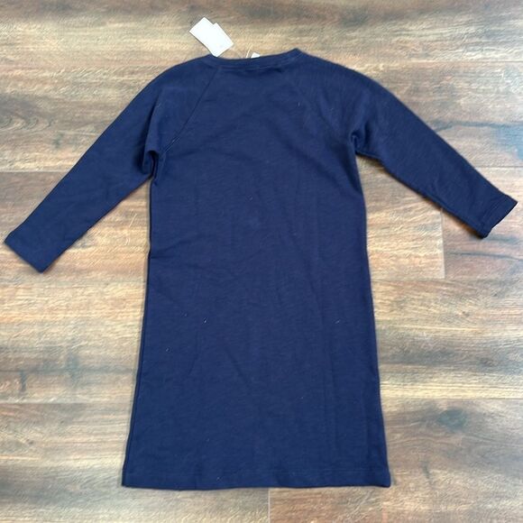 Crewcuts Girls Navy Blue Sweater Dress Size 10 Rhinestones Long Sleeve Jewels - Picture 6 of 6